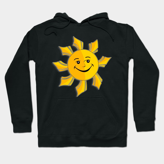 The Smiling Sun Hoodie by Aine Creative Designs